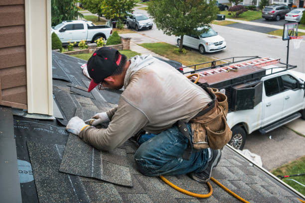Professional Roofing technician working in Albin, WY